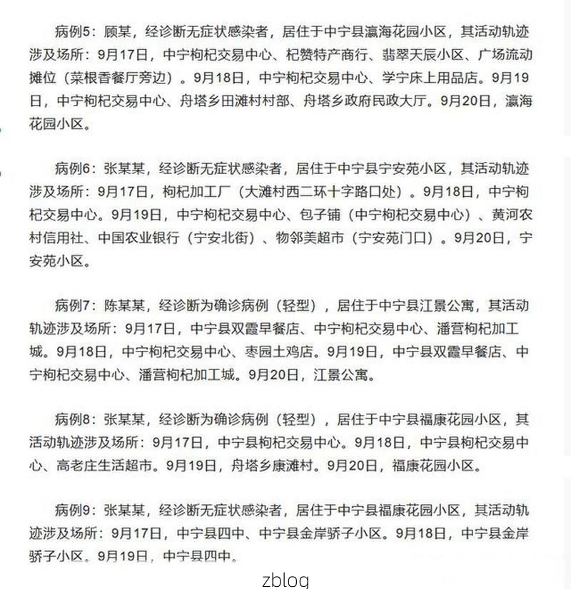 中宁新增1例无症状感染者  中宁疫情防控最新通报